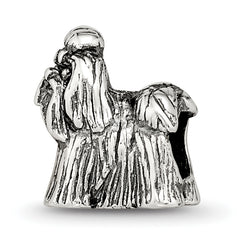 Sterling Silver Reflections Shih Tzu Bead