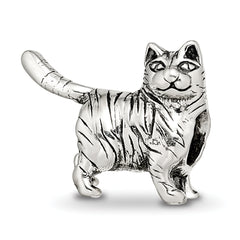 Sterling Silver Reflections American Shorthair Cat Bead