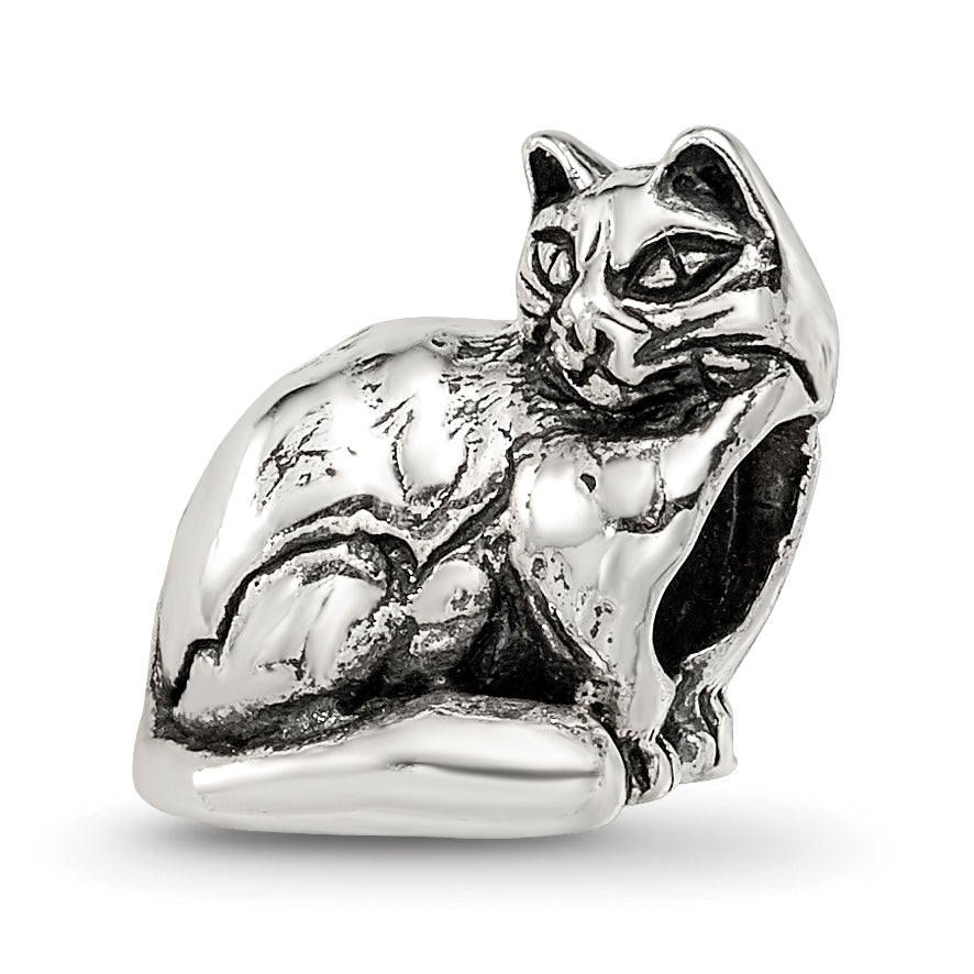 Sterling Silver Reflections Ragdoll Cat Bead