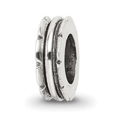 Sterling Silver Reflections Grooved Spacer Bead