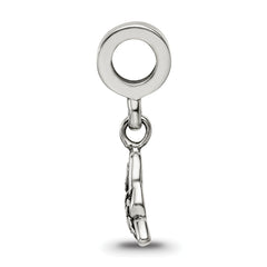 Sterling Silver Celtic Trinity Dangle Bead with Antiqued Finish Solid Craftsmanship