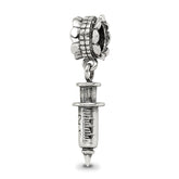 Sterling Silver Reflections Syringe Dangle Bead