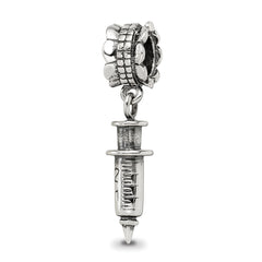 Sterling Silver Reflections Syringe Dangle Bead