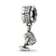Sterling Silver Reflections Microphone Dangle Bead