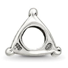 Sterling Silver 925 Antiqued Triangle Bead for Someone Special