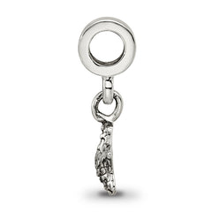 Sterling Silver 925 Star Dangle Bead for Kids with Antiqued Finish