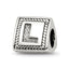 Sterling Silver Reflections Letter L Triangle Block Bead