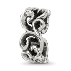 Sterling Silver Reflections Scroll Connector Bead