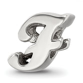 Sterling Silver Reflections Letter F Script Bead