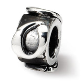 Sterling Silver Reflections Letter Q Message Bead