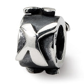 Sterling Silver Reflections Letter X Message Bead