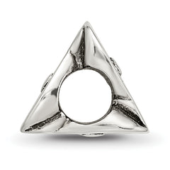 Sterling Silver 925 Sweet 16 Bead with Antiqued Finish Solid Cast