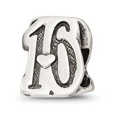 Sterling silver Reflections Sweet 16 Bead