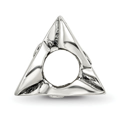 Sterling Silver 925 Sweet 18 Bead with Antiqued Finish Solid Refined Design