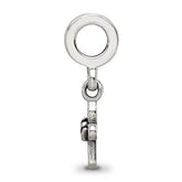 Sterling Silver 925 Reflections Cross Dangle Bead with Polished Finish