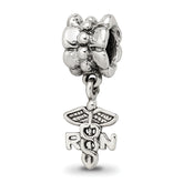 Sterling Silver Reflections Nurse Symbol Dangle Bead