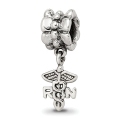 Sterling Silver Reflections Nurse Symbol Dangle Bead