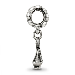 Sterling Silver 925 Justice Dangle Bead with Antiqued Finish