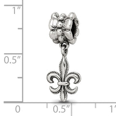 Sterling Silver Reflections Fleur de Lis Dangle Bead