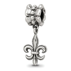 Sterling Silver Reflections Fleur de Lis Dangle Bead