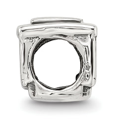 Sterling Silver 925 Streetcar Bead with Antiqued Finish Timeless Travel Charm