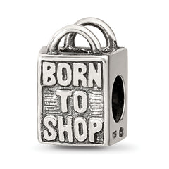 Sterling Silver Reflections Born to Shop Bead