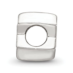 Sterling Silver 925 Kids Star of David Bead with Antiqued Finish Solid Cast Design