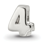 Sterling Silver Reflections Kids Number 4 Bead