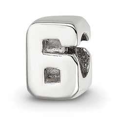 Sterling Silver Reflections Kids Number 6 Bead