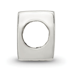 Sterling Silver 925 Kids Number 7 Bead with Polished Finish Solid Design