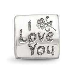 Sterling Silver 925 Antiqued Trilogy Bead for Mom