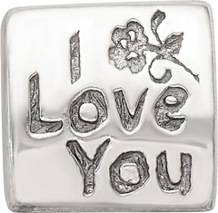 Sterling Silver 925 Antiqued Trilogy Bead for Mom