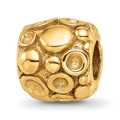 Sterling Silver Gold-plated Reflections Dots Bali Bead