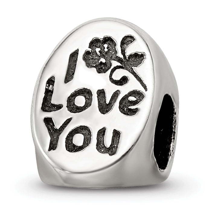 Sterling Silver Reflections #1 Mom Trilogy Oval Bead