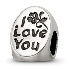 Sterling Silver Reflections #1 Mom Trilogy Oval Bead