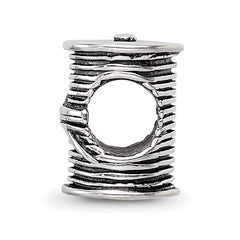 Sophia Jewelers 925 Sterling Silver Antiqued Thread & Needle Bead Elegant Cast Design