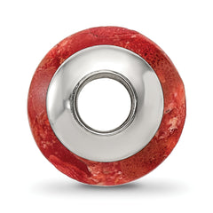 Sterling Silver Bamboo Coral Bead with Polished Finish Earth-Inspired Design