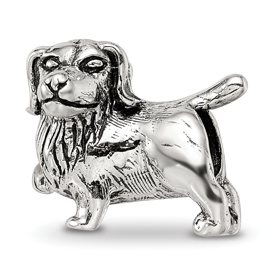 Sterling Silver Reflections Golden Retriever Bead