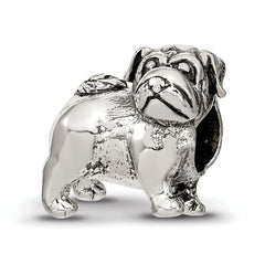 Sterling Silver Reflections Pug Bead