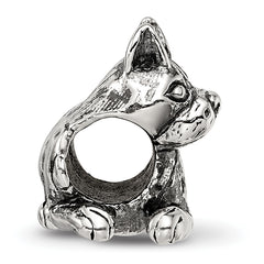 Sterling Silver 925 Antiqued Boxer Bead Solid Themed Design by Sophia Jewelers