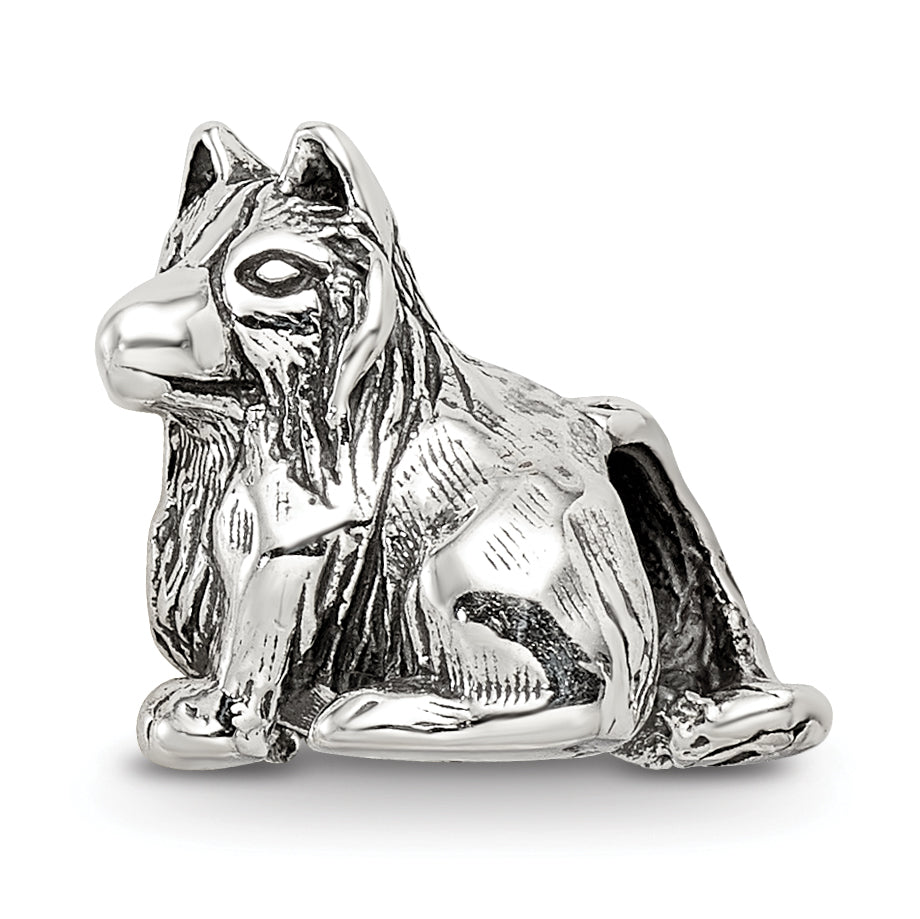 Sterling Silver Reflections Shetland Sheepdog Bead