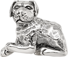Sterling Silver 925 Rottweiler Bead with Antiqued Finish Durable, Hand-Crafted Charm