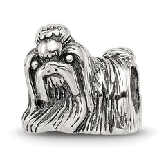 Sterling Silver Reflections Shih Tzu Bead