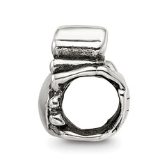 Sterling Silver 925 Antiqued Crab Themed Bead for Elegant Charm Bracelets