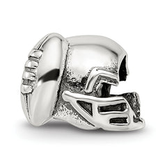 Sterling Silver Reflections Football Helmet Bead