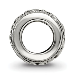 Sterling Silver 925 Floral Bead with Antiqued Finish Elegant and Timeless