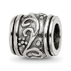 Sterling Silver Reflections Floral Bead