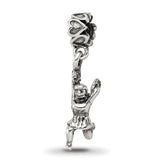 Sterling Silver Reflections Cheerleader Dangle Bead
