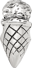 Sterling Silver Reflections Ice Cream Cone Bead