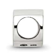 Sterling Silver 925 Star of David Bead Antiqued Solid Cast Design